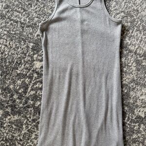 Nine West Light Gray Ribbed Tank Dress